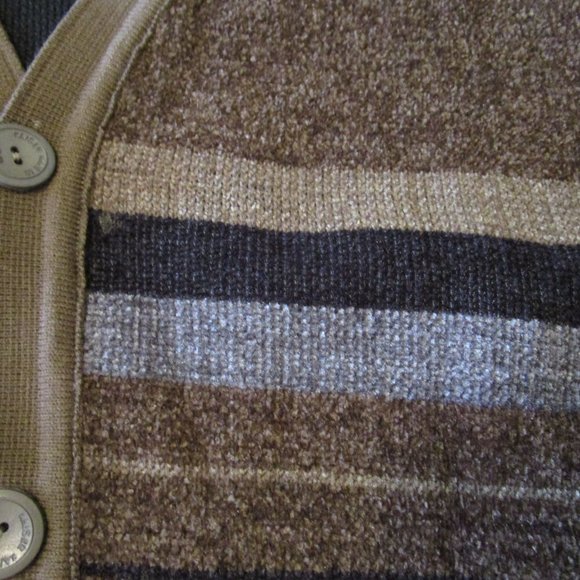 Beko Tricot Men's Cardigan Sweater Button Down Multi-Color Preowned - Picture 3 of 8